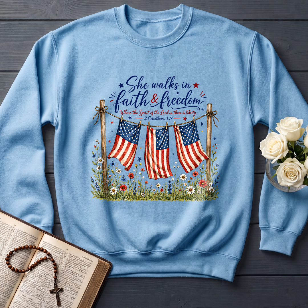 She Walks In Faith Freedom 2 Corinthians 3.17 01