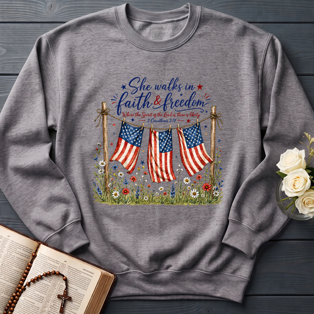 She Walks In Faith Freedom 2 Corinthians 3.17 01