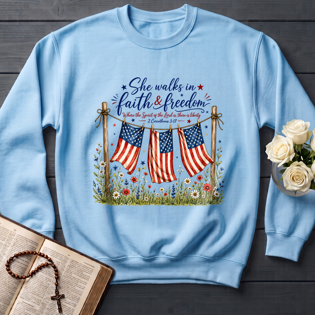 She Walks In Faith Freedom 2 Corinthians 3.17 01