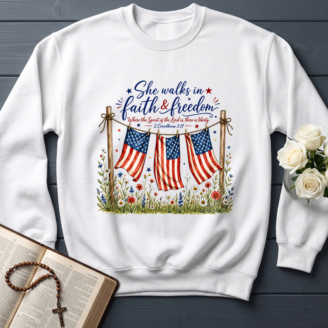 She Walks In Faith Freedom 2 Corinthians 3.17 01