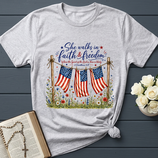 She Walks In Faith Freedom 2 Corinthians 3.17 01