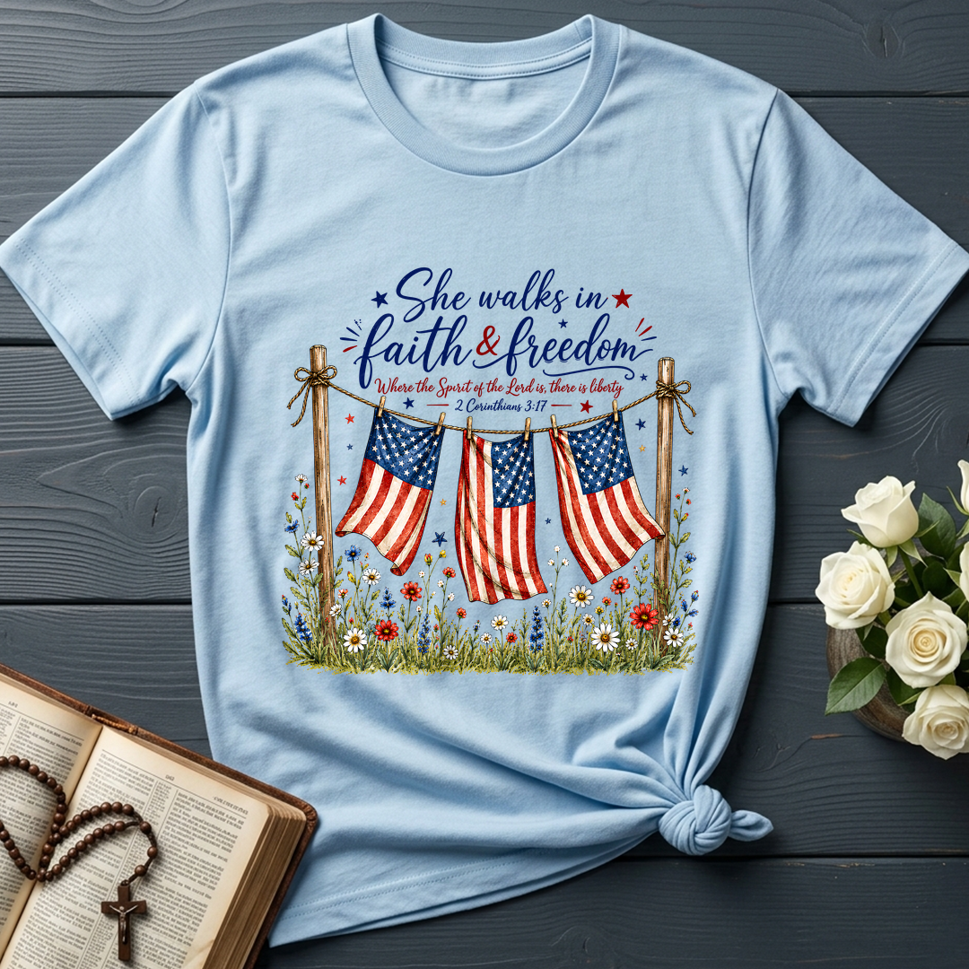 She Walks In Faith Freedom 2 Corinthians 3.17 01