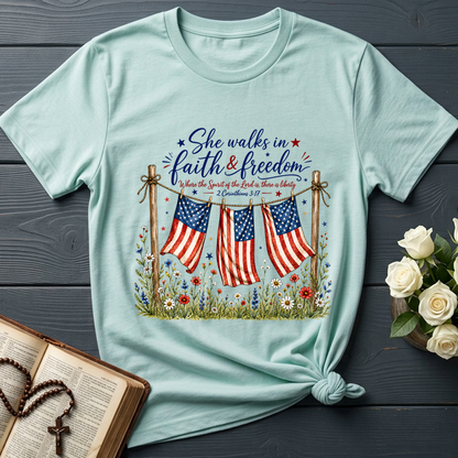 She Walks In Faith Freedom 2 Corinthians 3.17 01