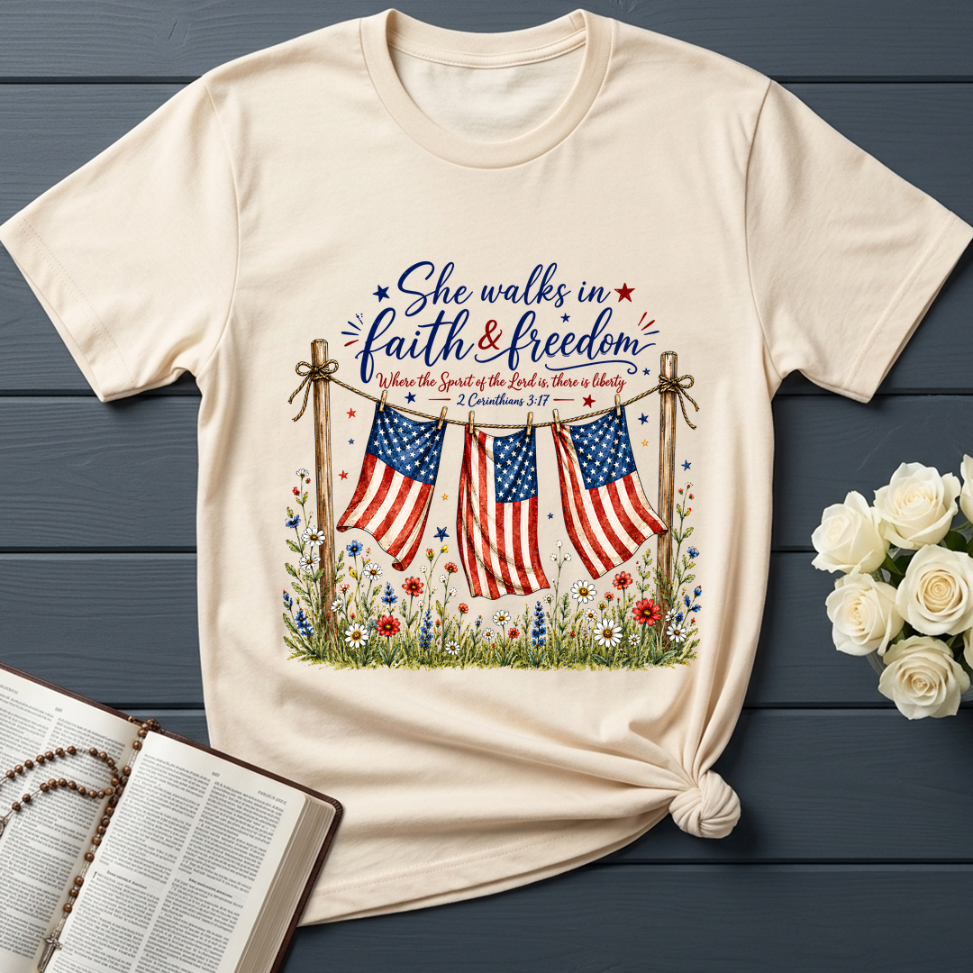 She Walks In Faith Freedom 2 Corinthians 3.17 01