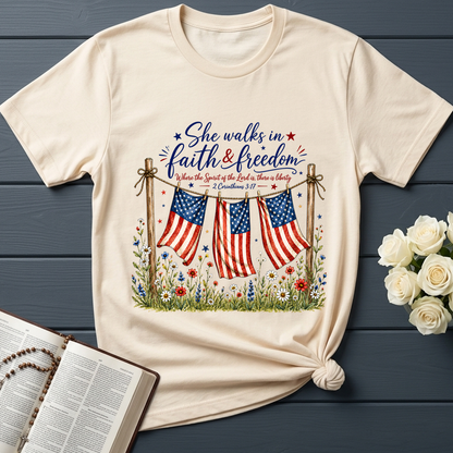 She Walks In Faith Freedom 2 Corinthians 3.17 01