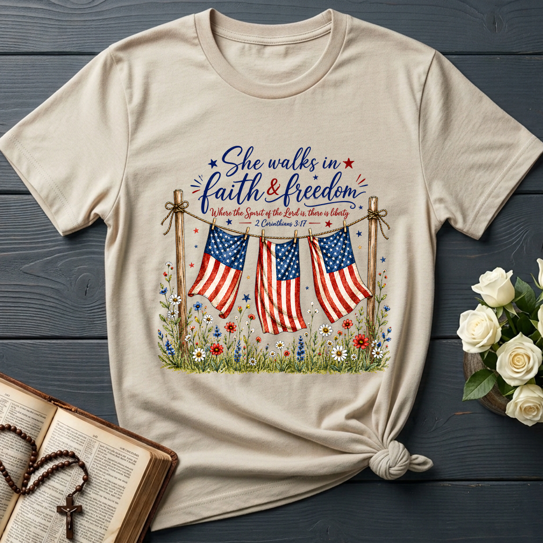 She Walks In Faith Freedom 2 Corinthians 3.17 01