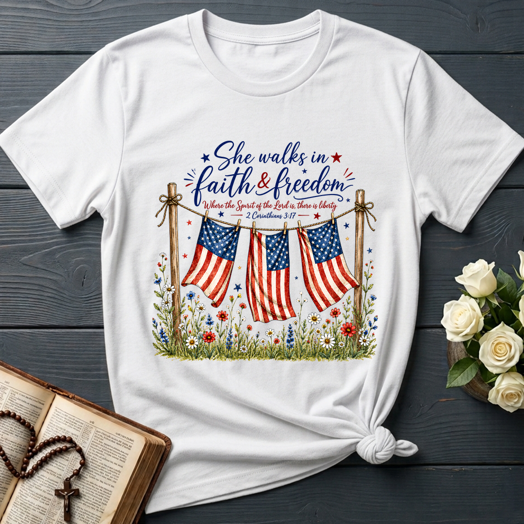 She Walks In Faith Freedom 2 Corinthians 3.17 01