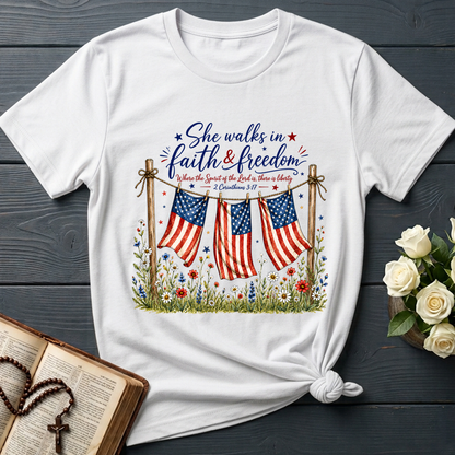 She Walks In Faith Freedom 2 Corinthians 3.17 01