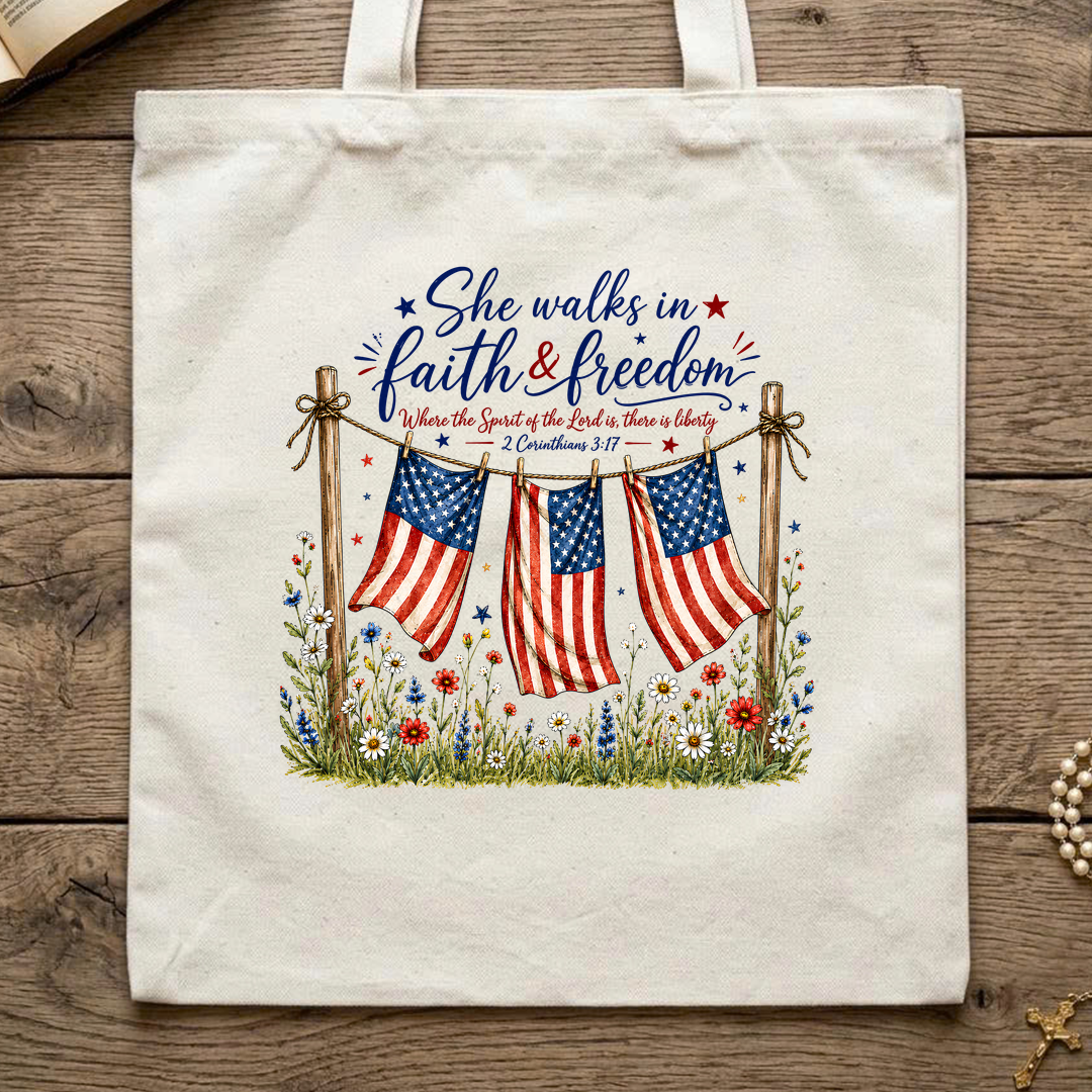 She Walks In Faith Freedom 2 Corinthians 3.17 01