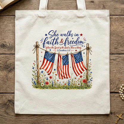 She Walks In Faith Freedom 2 Corinthians 3.17 01