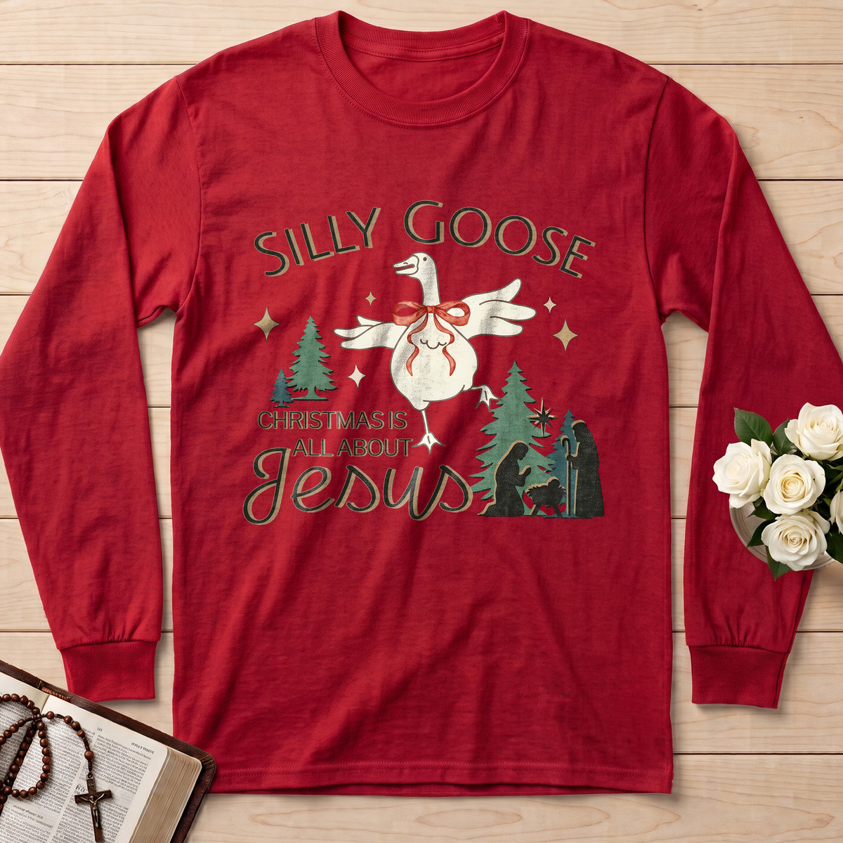 Silly Goose Christmas Is All About Jesus 01