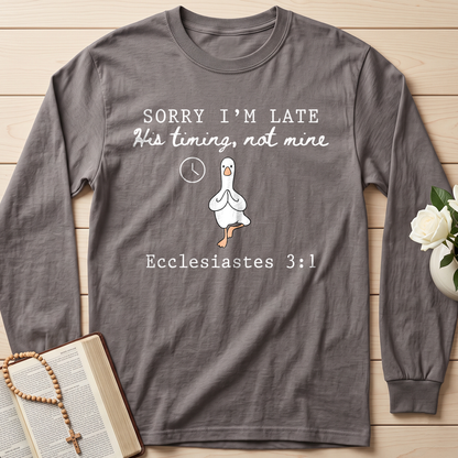 Sorry I'm Late His Timing, Not Mine Ecclesiastes 3.1 03