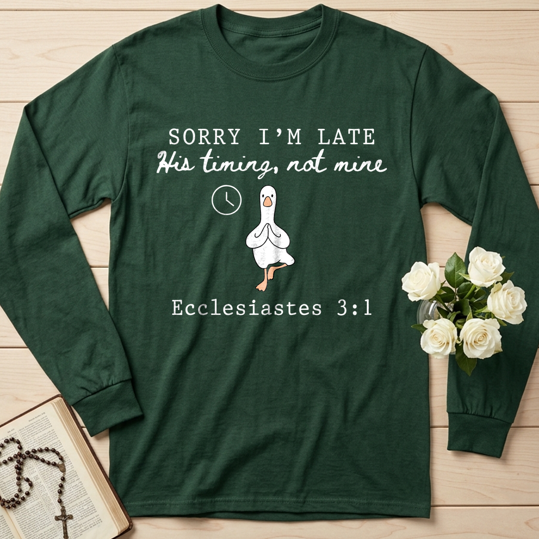 Sorry I'm Late His Timing, Not Mine Ecclesiastes 3.1 03