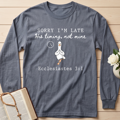 Sorry I'm Late His Timing, Not Mine Ecclesiastes 3.1 03