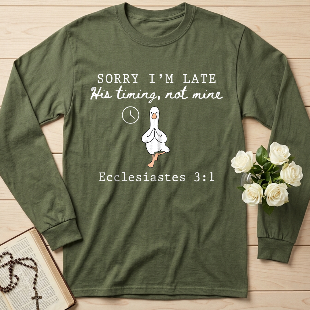 Sorry I'm Late His Timing, Not Mine Ecclesiastes 3.1 03