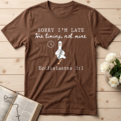 Sorry I'm Late His Timing, Not Mine Ecclesiastes 3.1 03