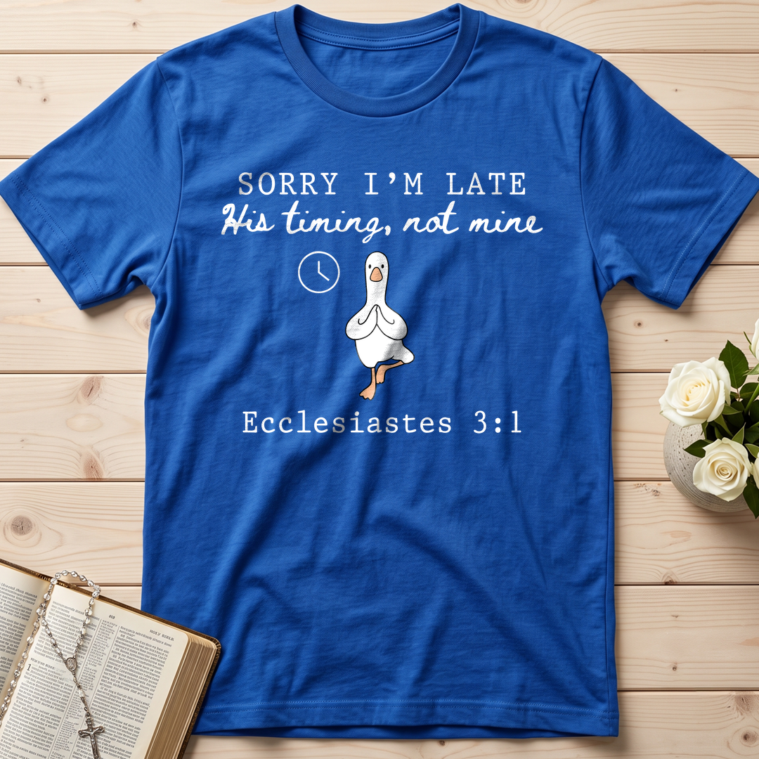 Sorry I'm Late His Timing, Not Mine Ecclesiastes 3.1 03