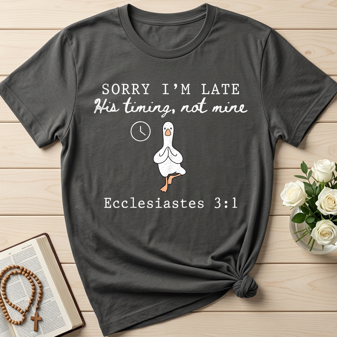 Sorry I'm Late His Timing, Not Mine Ecclesiastes 3.1 03