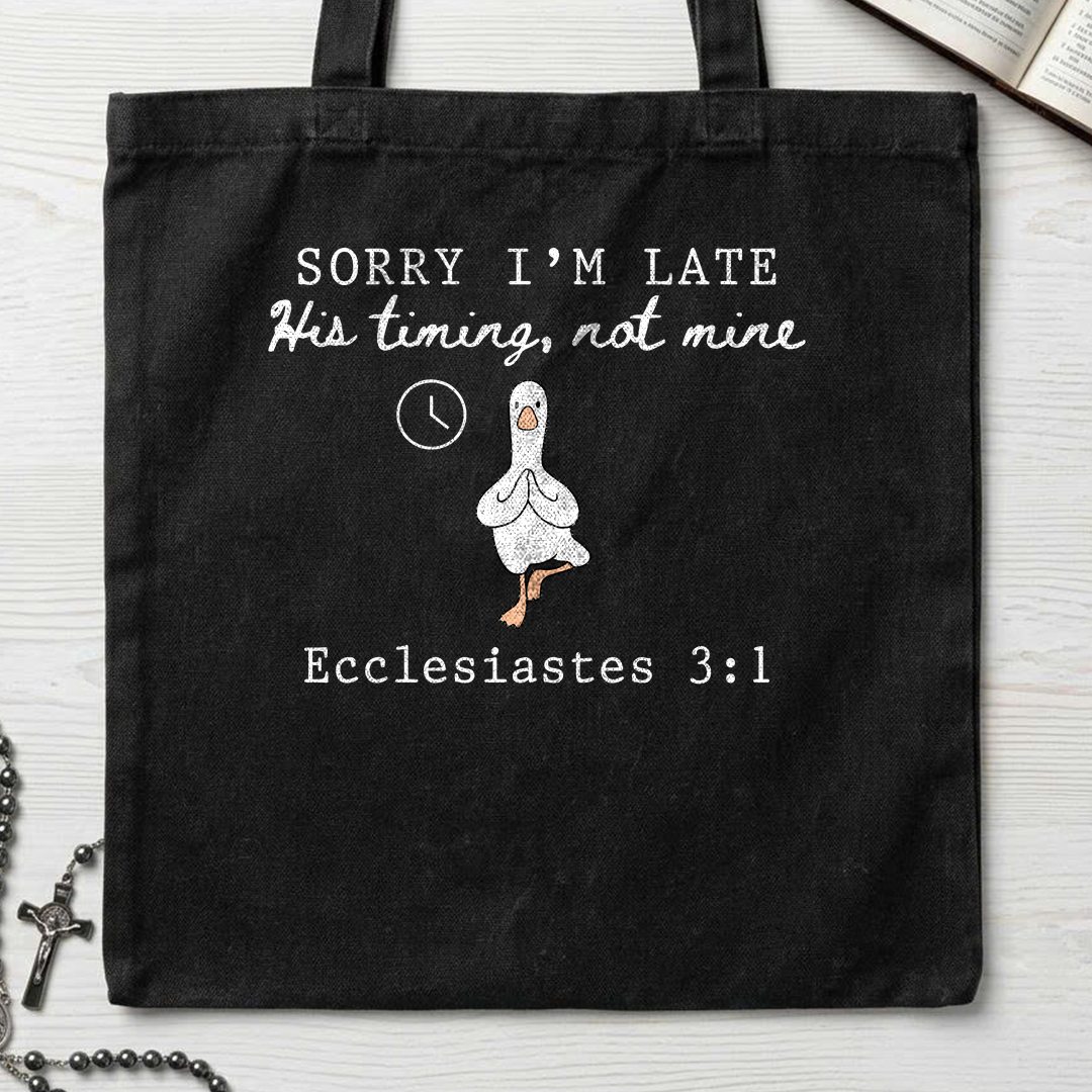 Sorry I'm Late His Timing, Not Mine Ecclesiastes 3.1 03