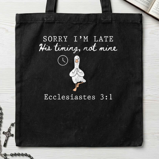Sorry I'm Late His Timing, Not Mine Ecclesiastes 3.1 03