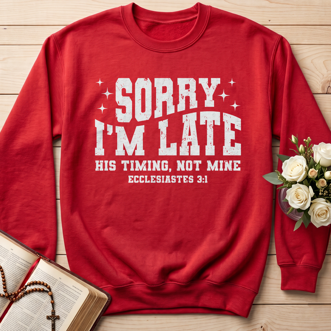 Sorry I'm Late His Timing Not Mine Ecclesiastes 3.1 04
