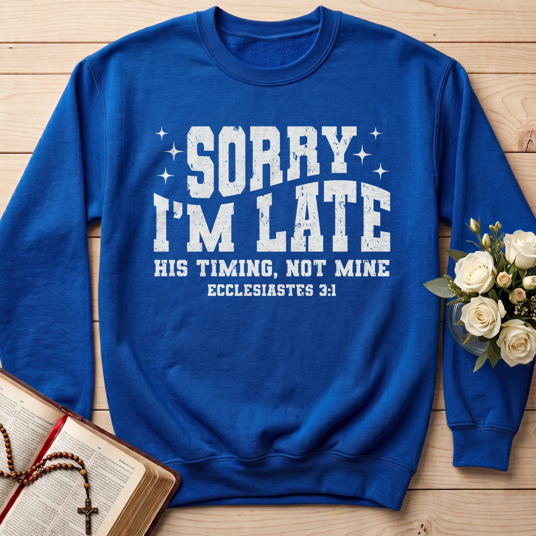 Sorry I'm Late His Timing Not Mine Ecclesiastes 3.1 04