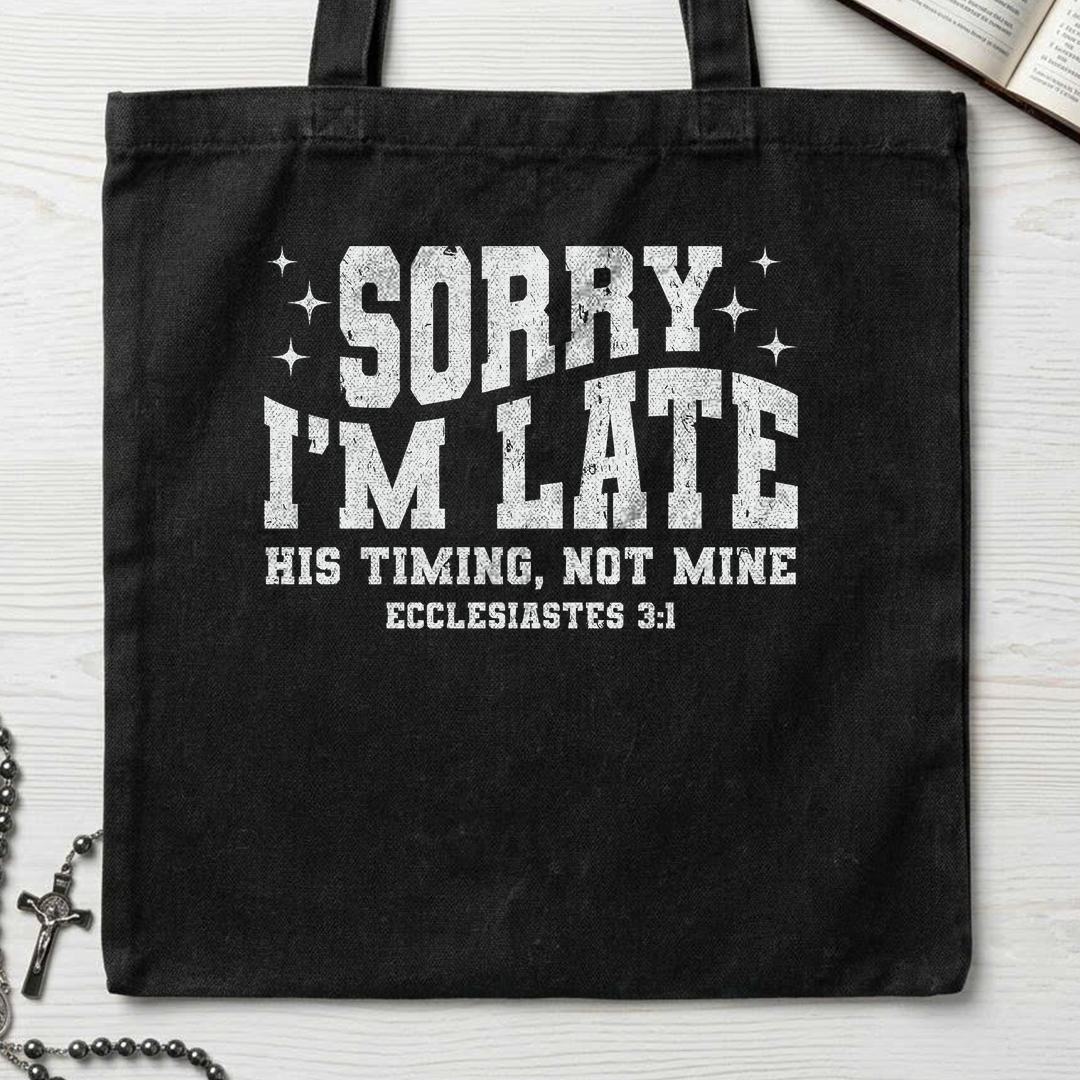 Sorry I'm Late His Timing Not Mine Ecclesiastes 3.1 04