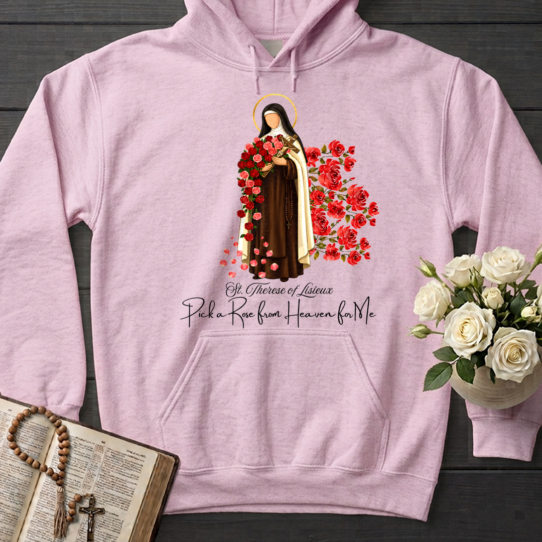 St.Therese Of Lisieux Pick A Rose From Heaven For Me 01