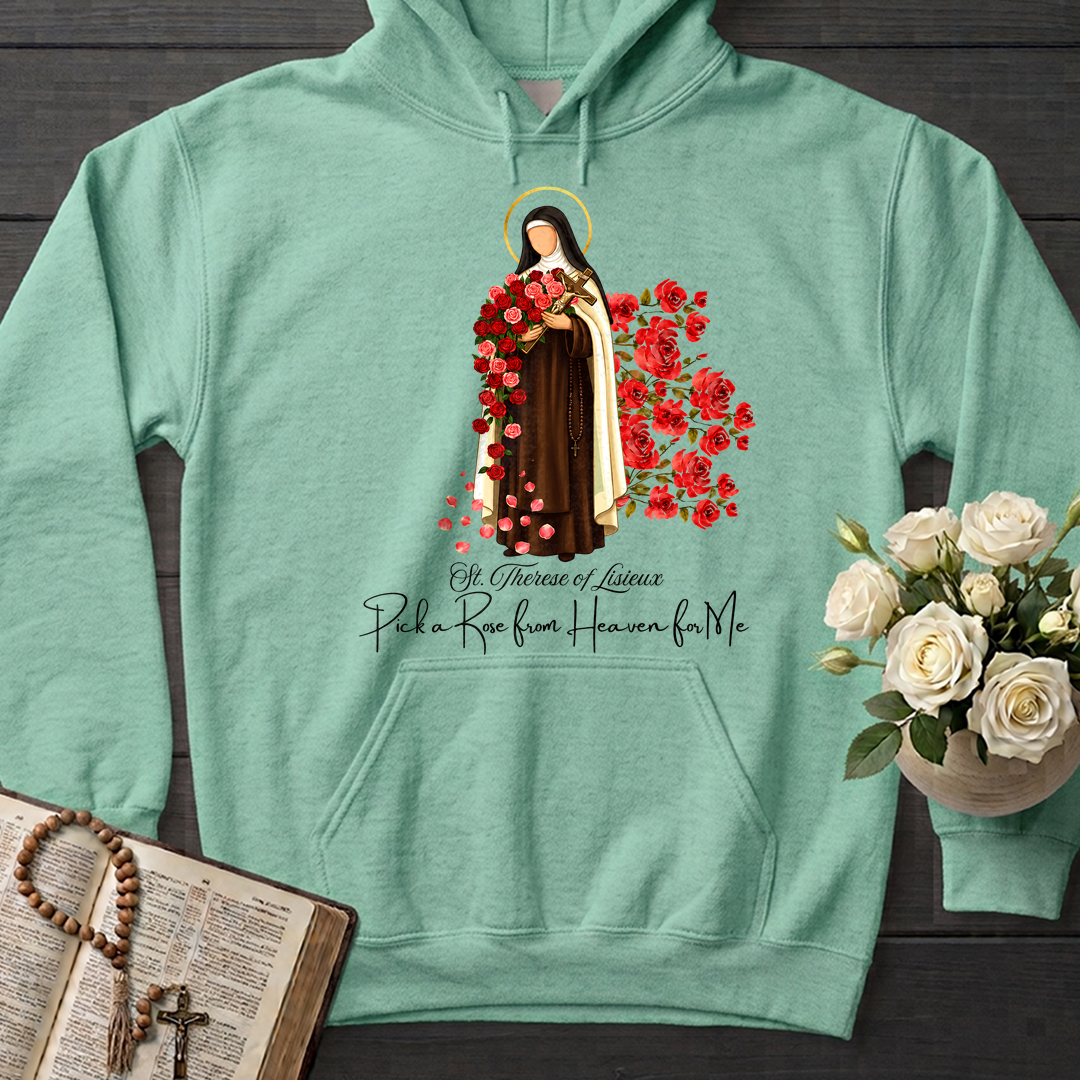 St.Therese Of Lisieux Pick A Rose From Heaven For Me 01