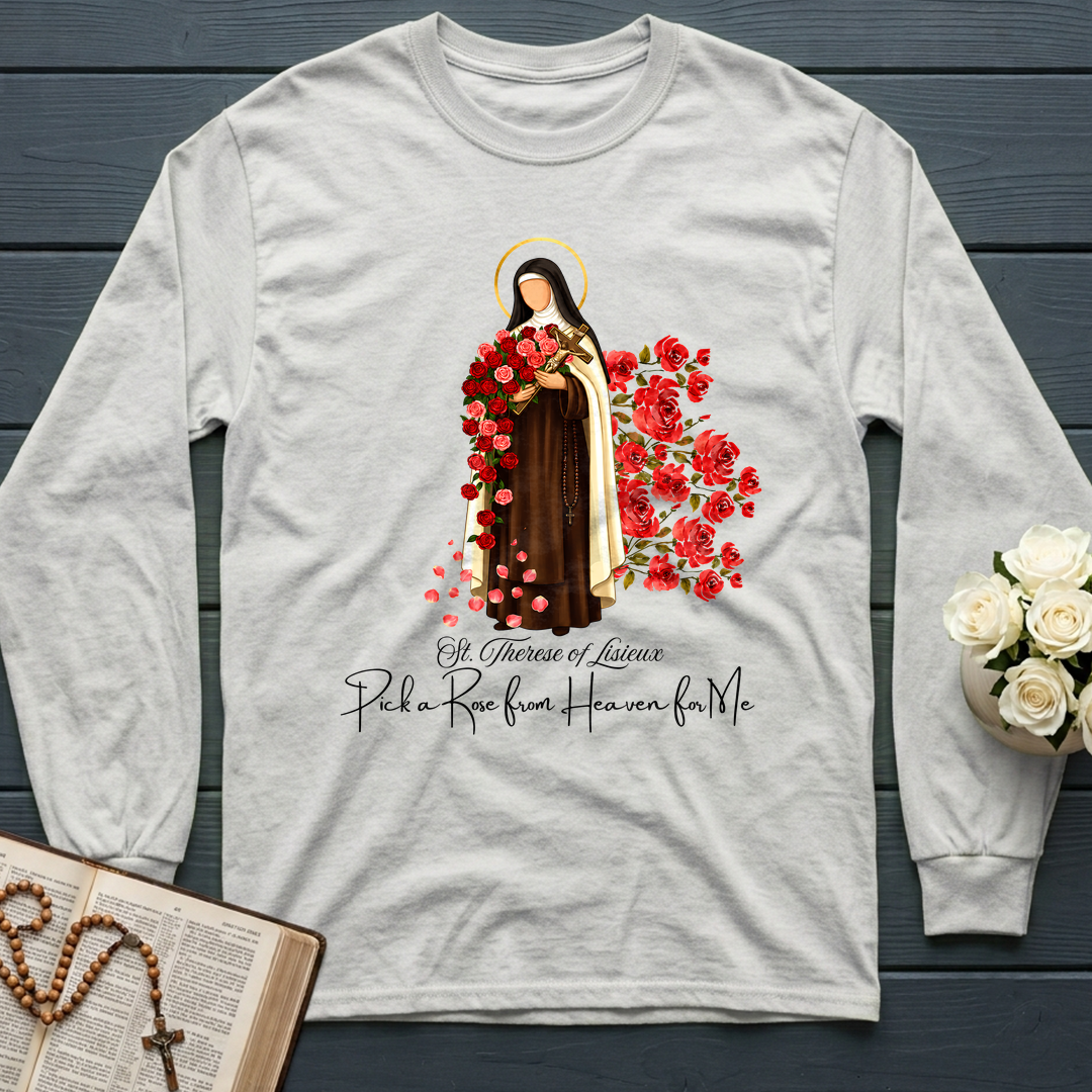 St.Therese Of Lisieux Pick A Rose From Heaven For Me 01