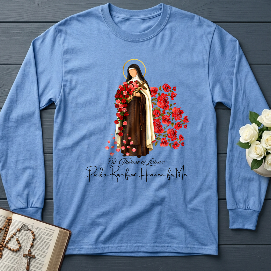 St.Therese Of Lisieux Pick A Rose From Heaven For Me 01