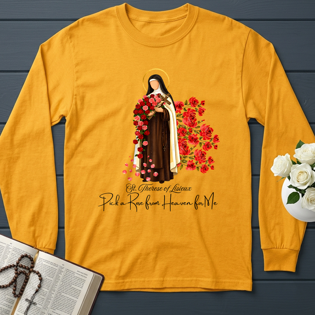 St.Therese Of Lisieux Pick A Rose From Heaven For Me 01