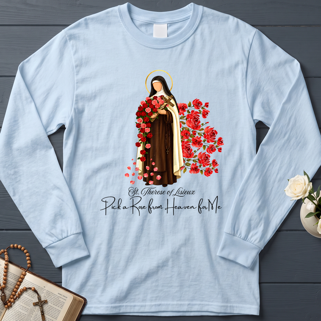St.Therese Of Lisieux Pick A Rose From Heaven For Me 01