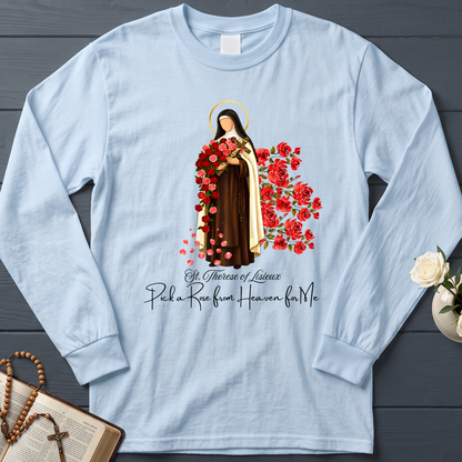 St.Therese Of Lisieux Pick A Rose From Heaven For Me 01