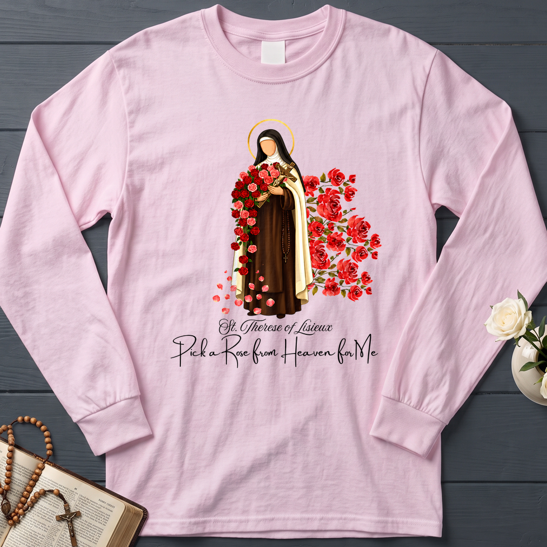 St.Therese Of Lisieux Pick A Rose From Heaven For Me 01