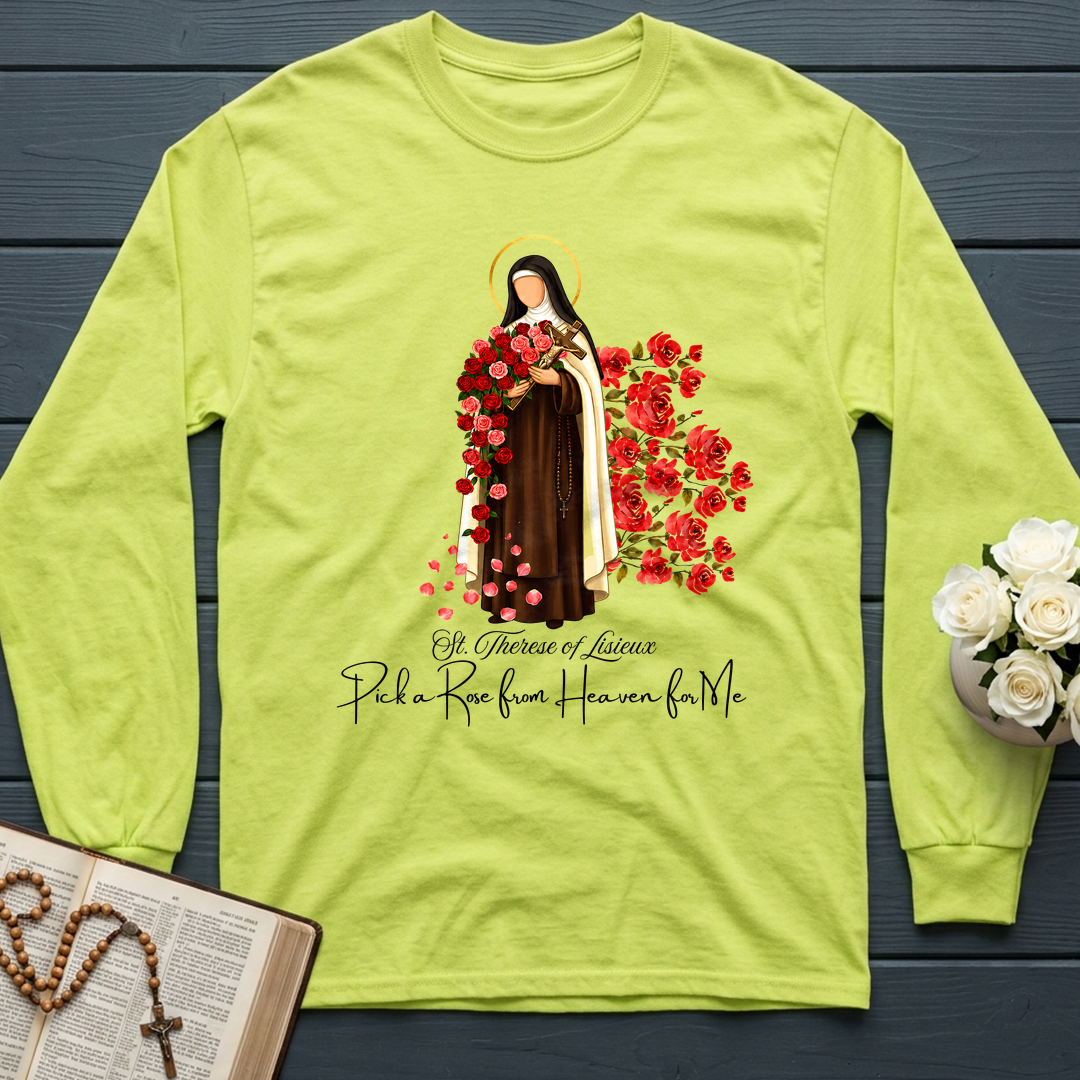 St.Therese Of Lisieux Pick A Rose From Heaven For Me 01