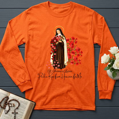 St.Therese Of Lisieux Pick A Rose From Heaven For Me 01