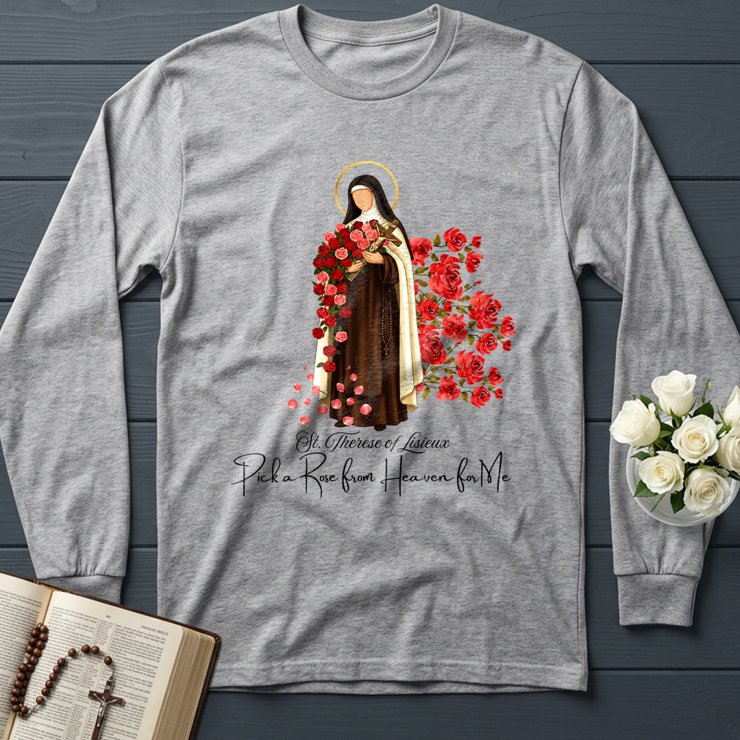 St.Therese Of Lisieux Pick A Rose From Heaven For Me 01
