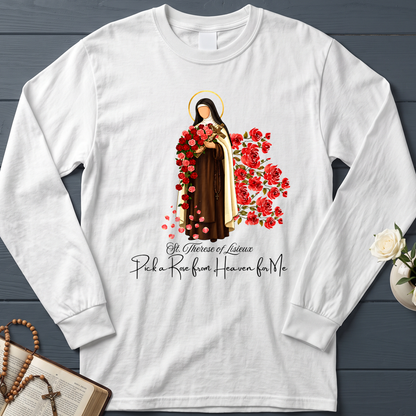 St.Therese Of Lisieux Pick A Rose From Heaven For Me 01