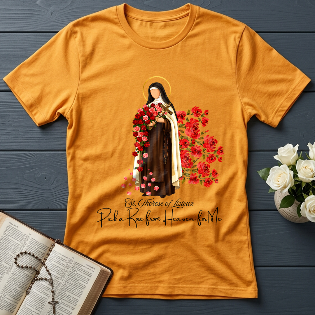 St.Therese Of Lisieux Pick A Rose From Heaven For Me 01