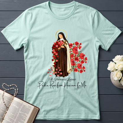 St.Therese Of Lisieux Pick A Rose From Heaven For Me 01