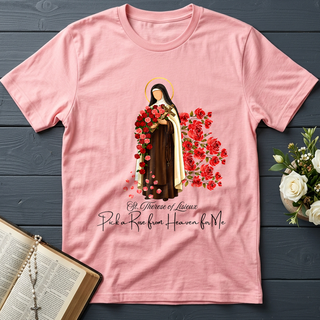St.Therese Of Lisieux Pick A Rose From Heaven For Me 01