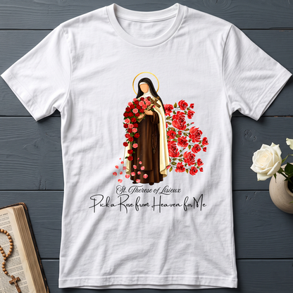 St.Therese Of Lisieux Pick A Rose From Heaven For Me 01