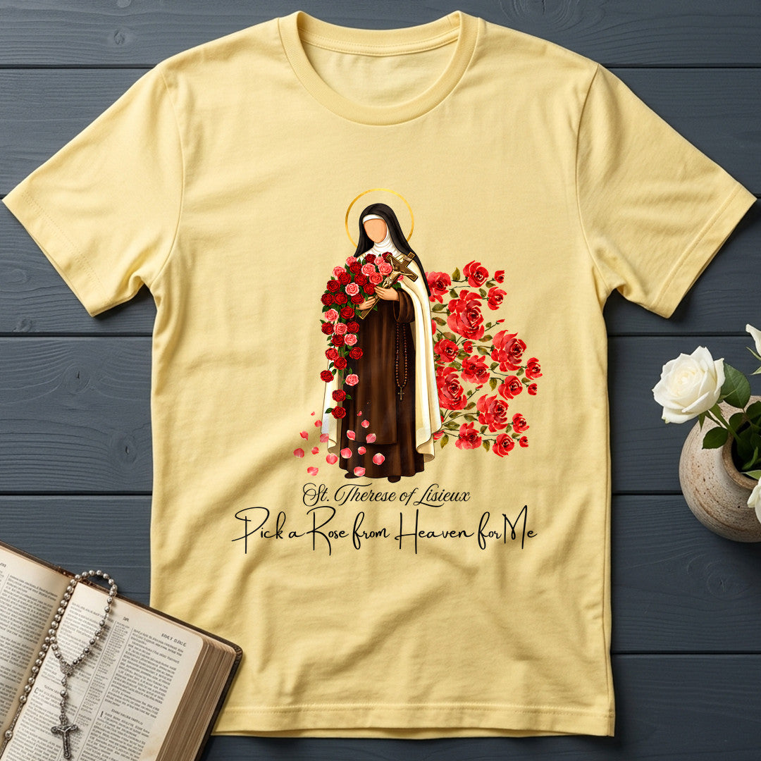 St.Therese Of Lisieux Pick A Rose From Heaven For Me 01
