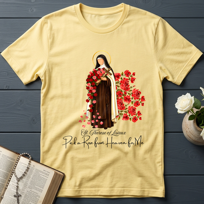 St.Therese Of Lisieux Pick A Rose From Heaven For Me 01
