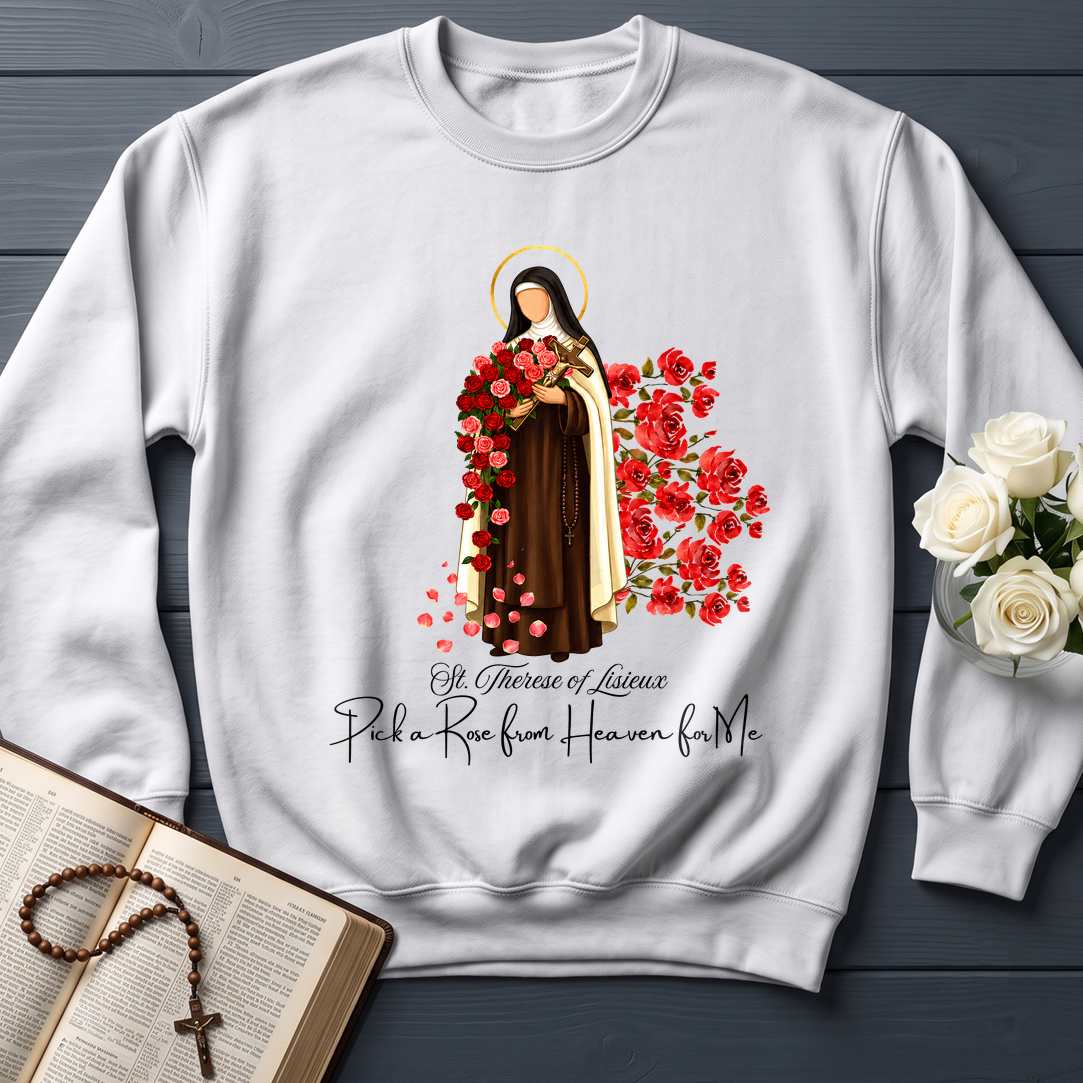 St.Therese Of Lisieux Pick A Rose From Heaven For Me 01