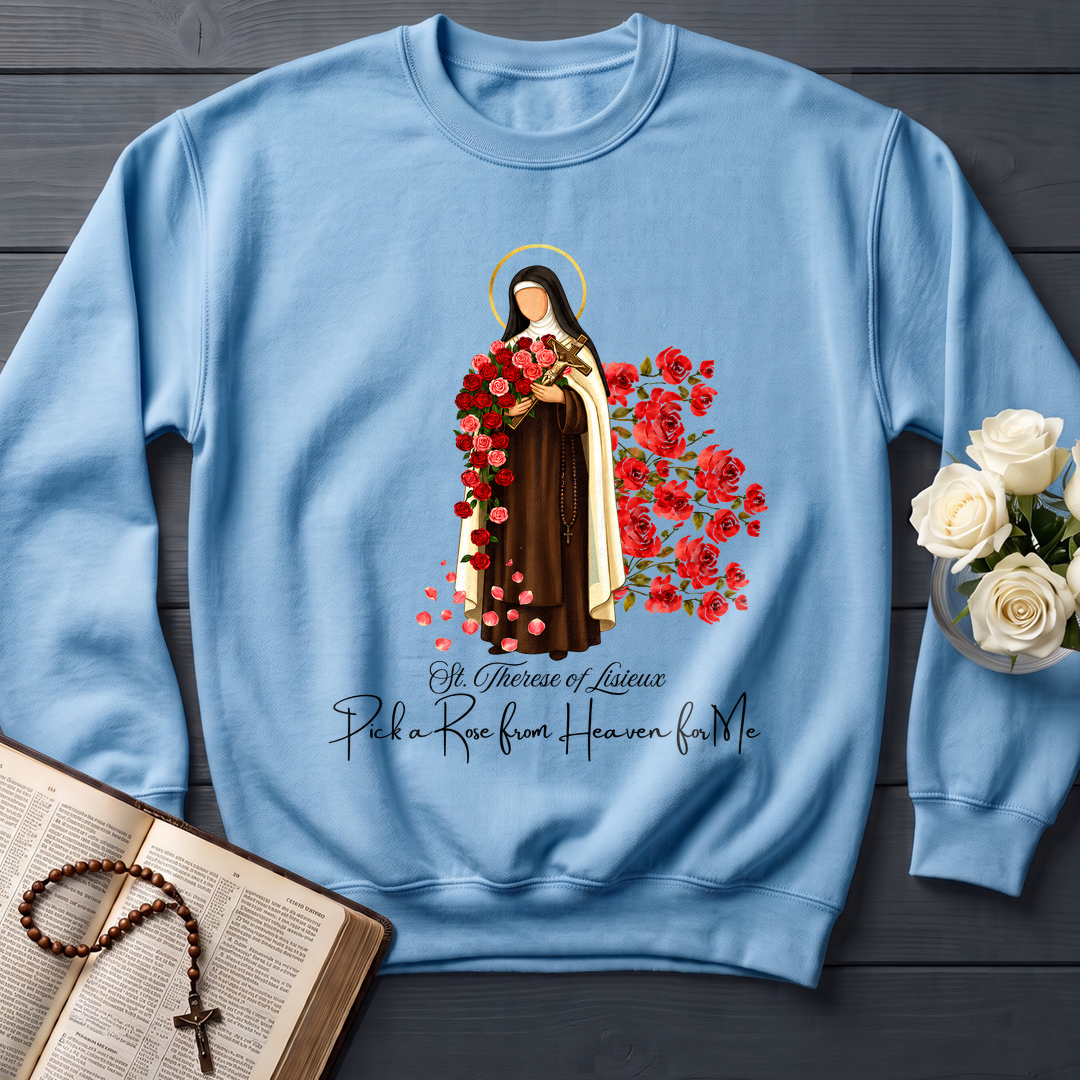St.Therese Of Lisieux Pick A Rose From Heaven For Me 01