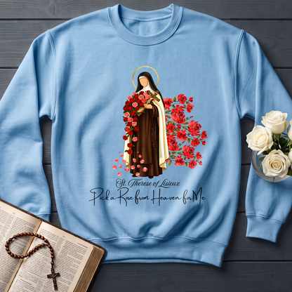 St.Therese Of Lisieux Pick A Rose From Heaven For Me 01