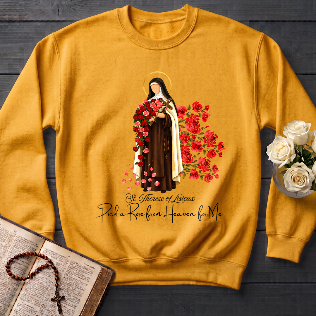 St.Therese Of Lisieux Pick A Rose From Heaven For Me 01