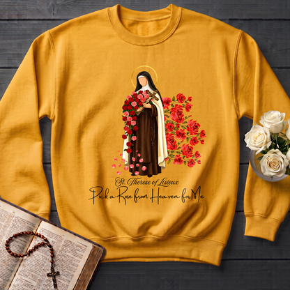 St.Therese Of Lisieux Pick A Rose From Heaven For Me 01
